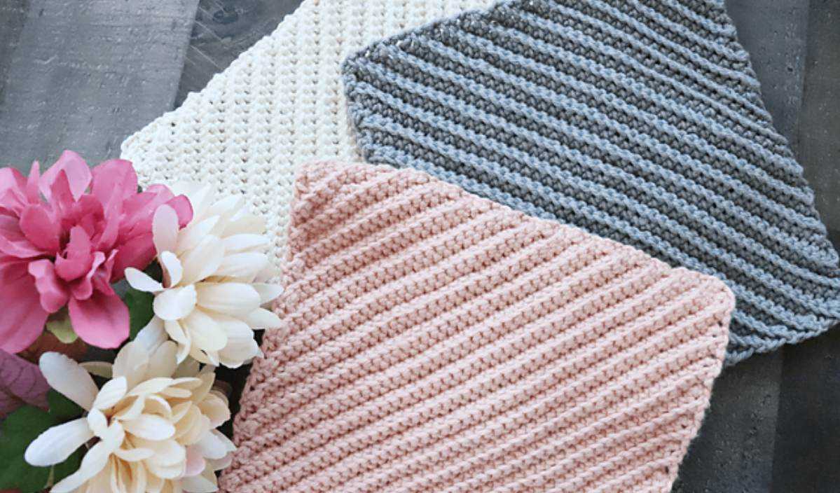 Cotton dishcloth knitting pattern free