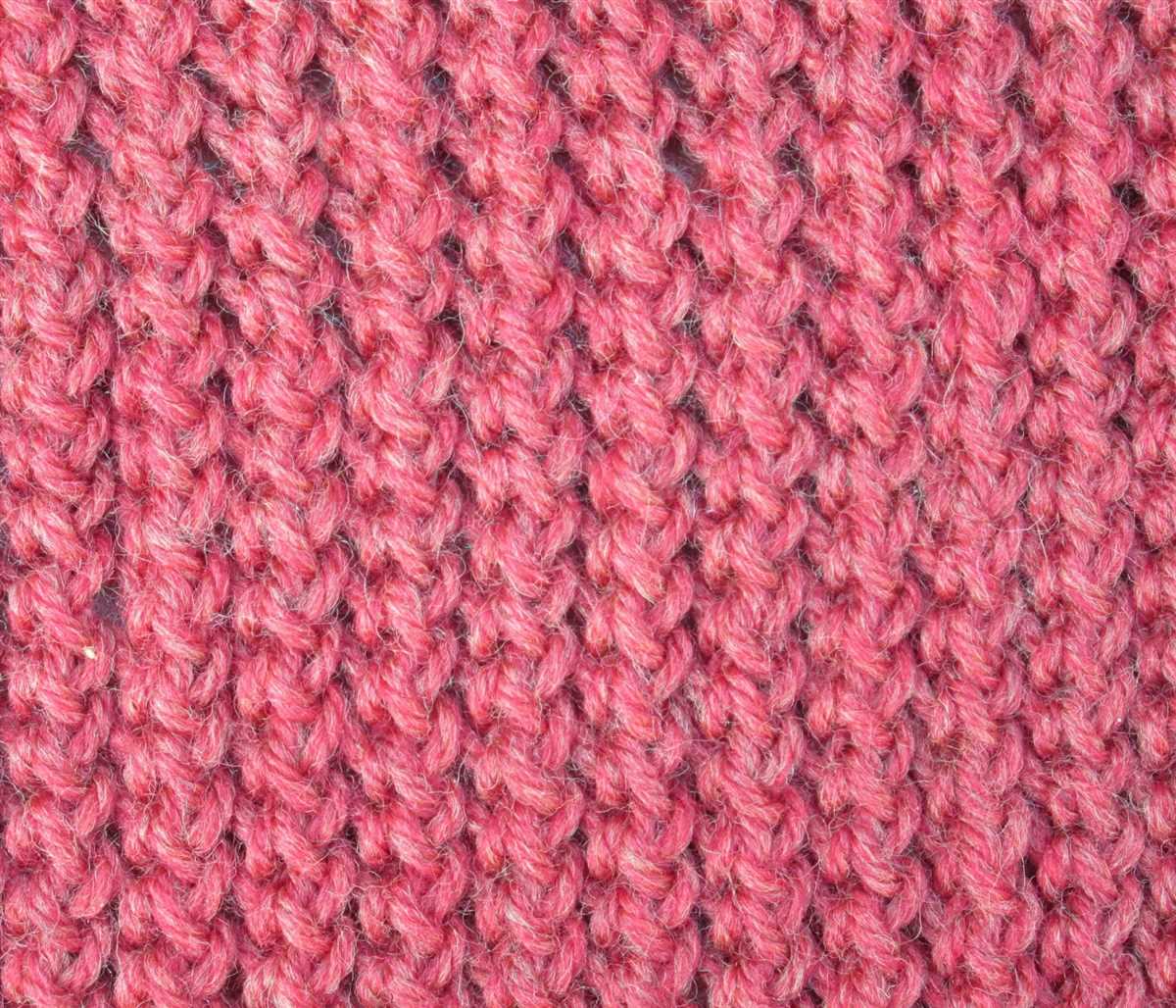 Dense knitting stitch patterns