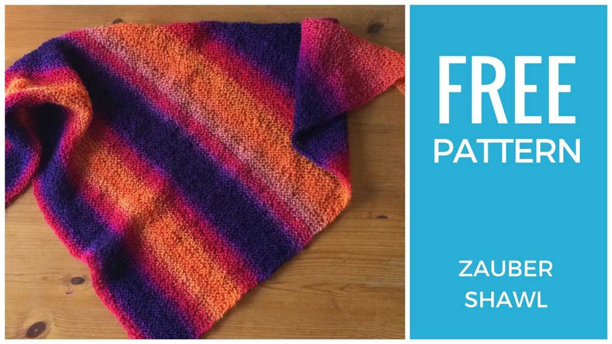 Diagonal shawl knitting pattern