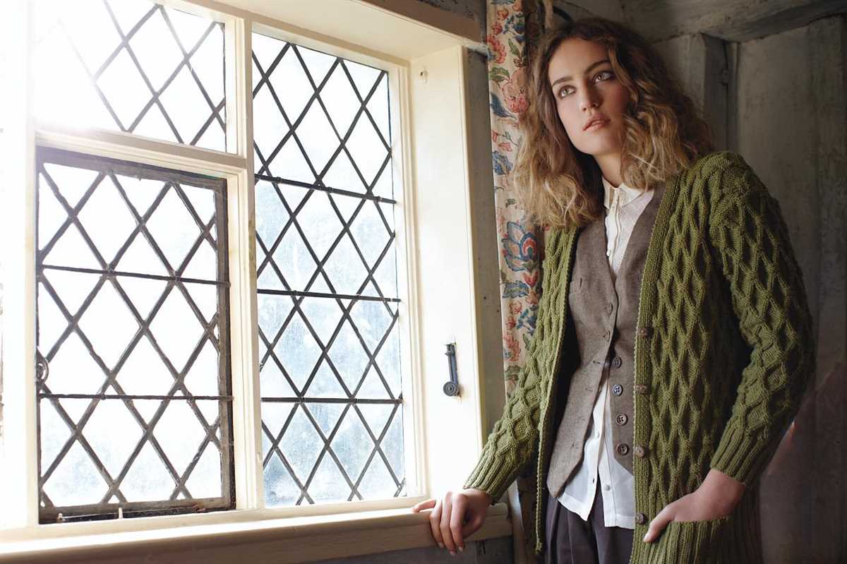 Double breasted cardigan knitting pattern