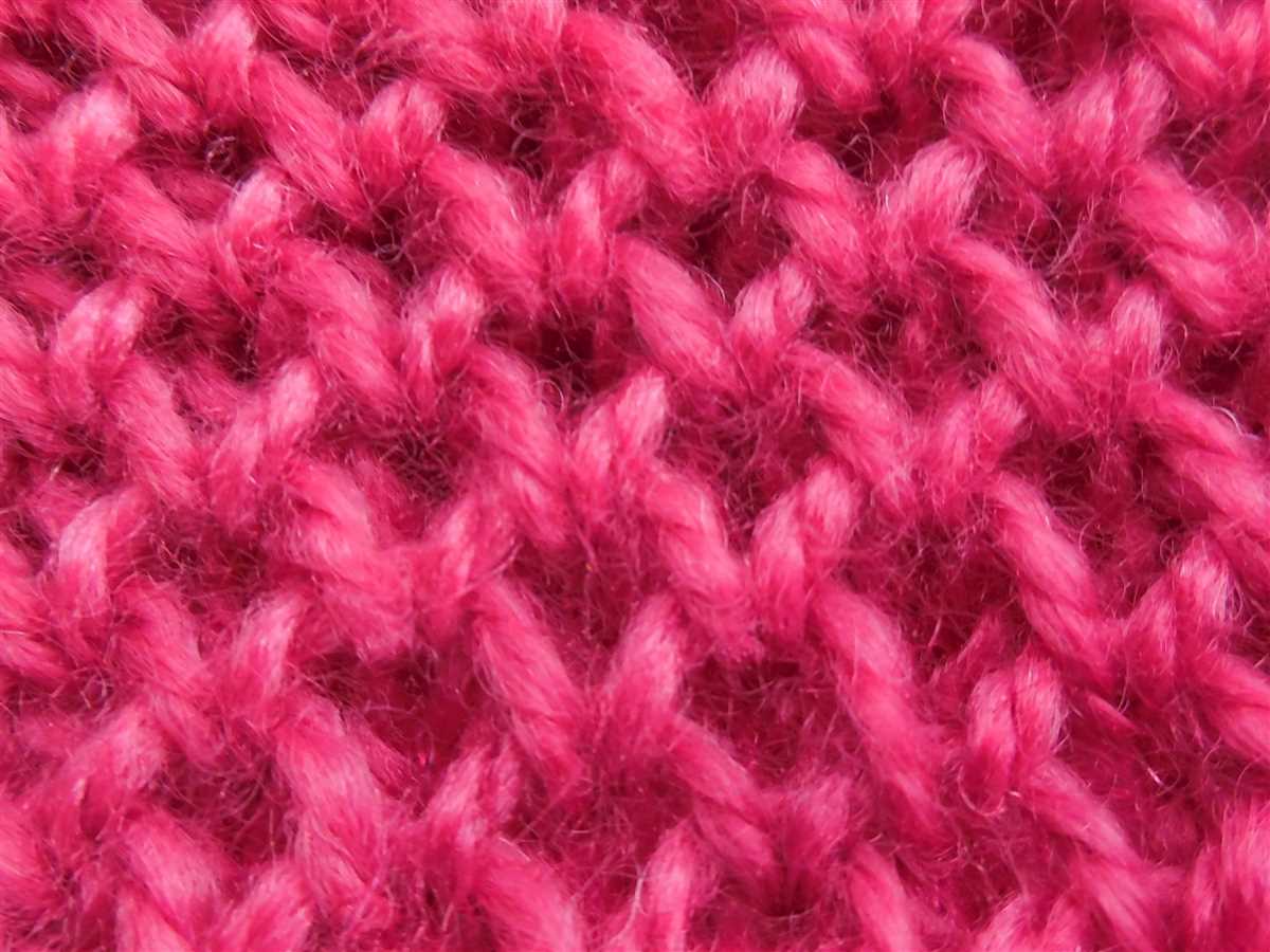 Double knit pattern