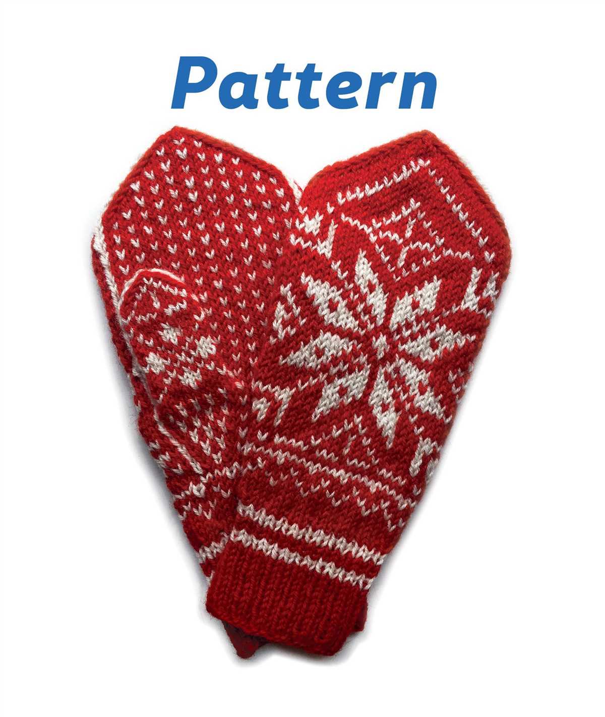 Double layer knit mitten pattern