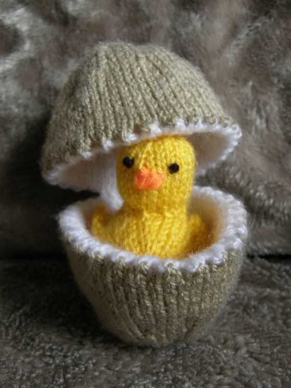 Easter duck knitting pattern