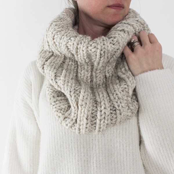 Easy cowl knitting pattern