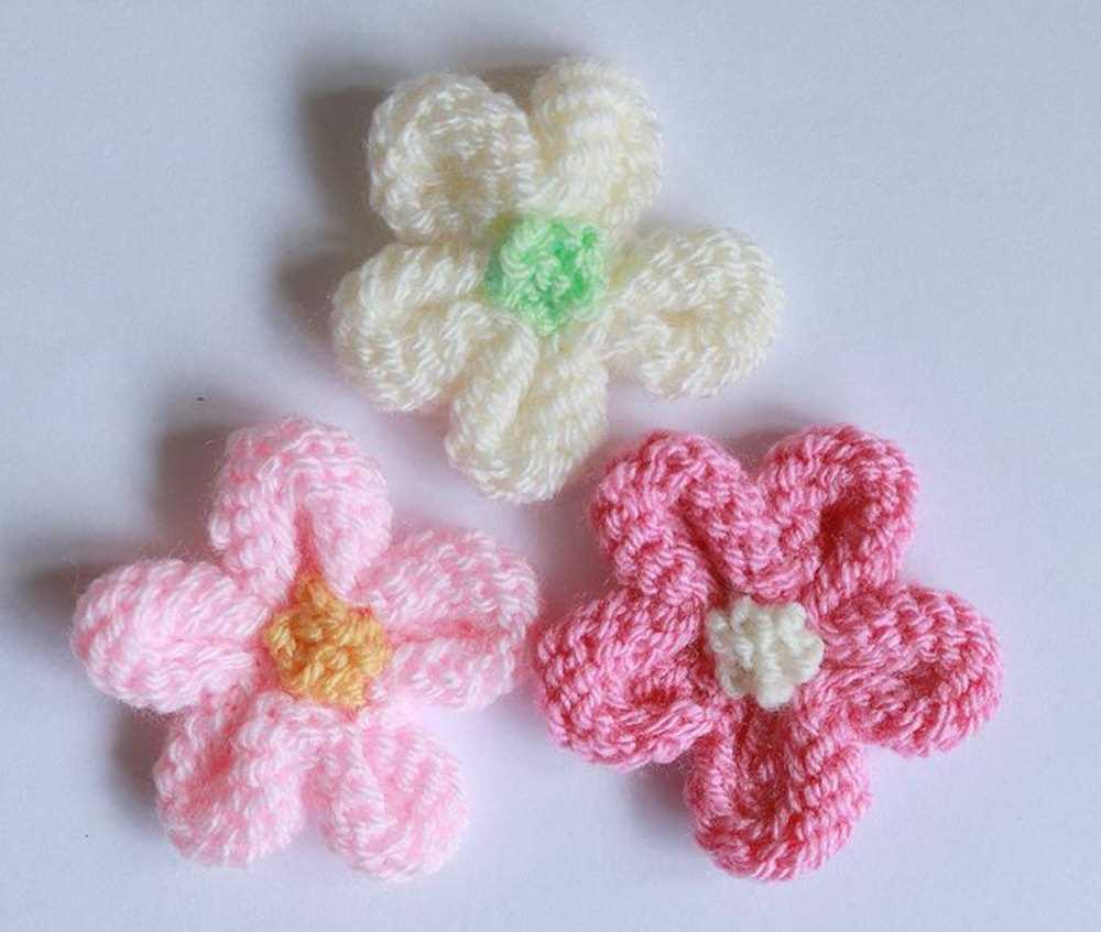 Easy flower knitting pattern