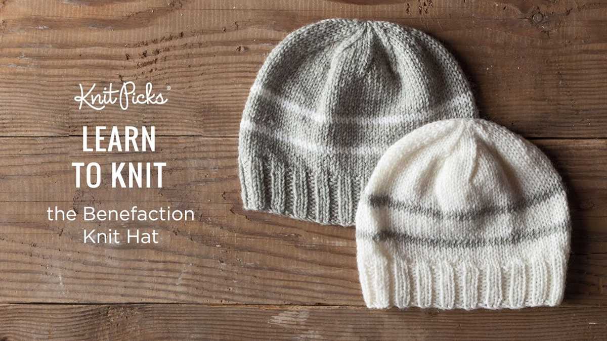 Easy knit baby hat pattern circular needles