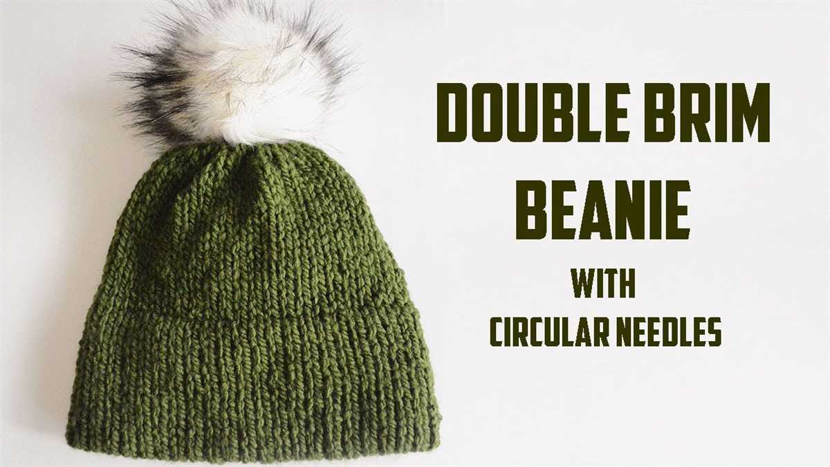 Easy knit baby hat pattern circular needles
