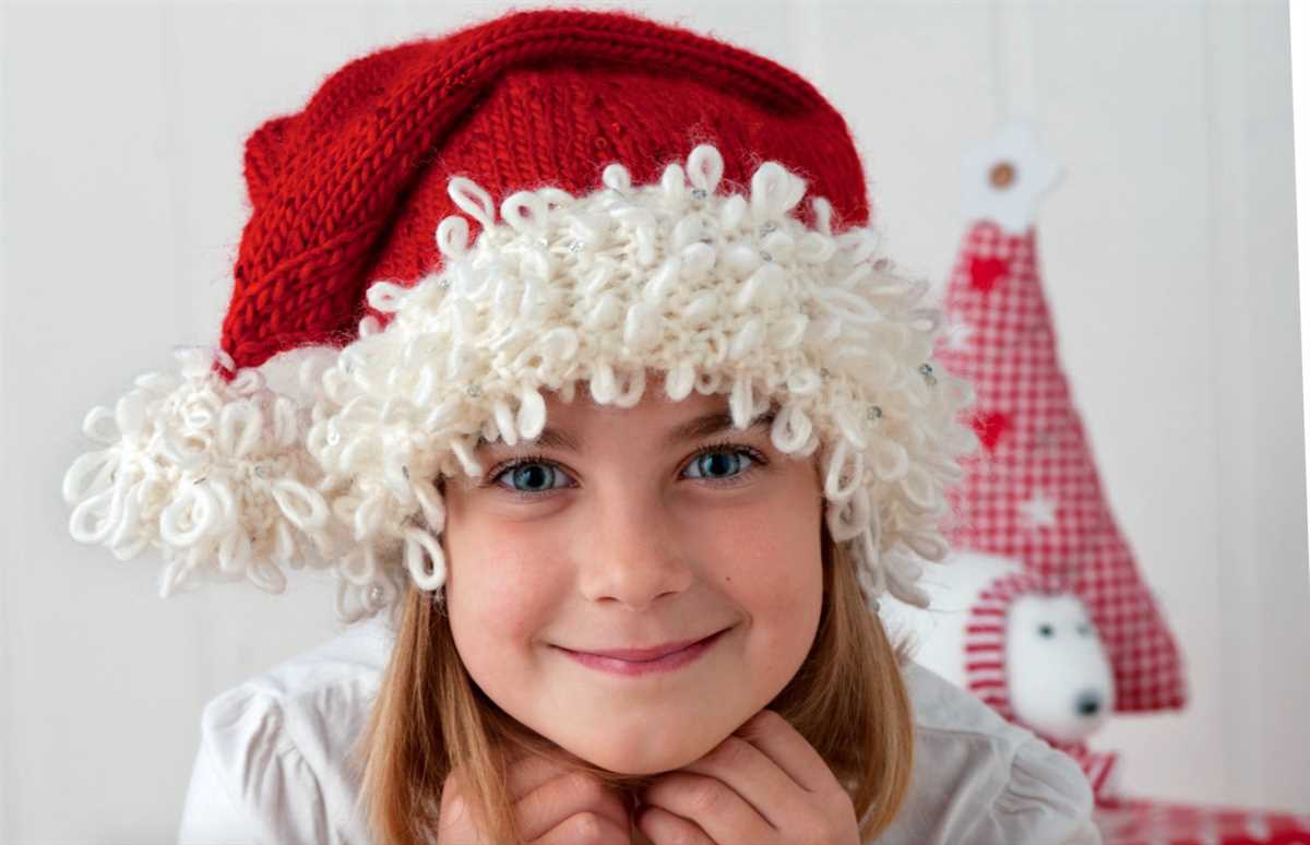 Easy santa hat knitting pattern