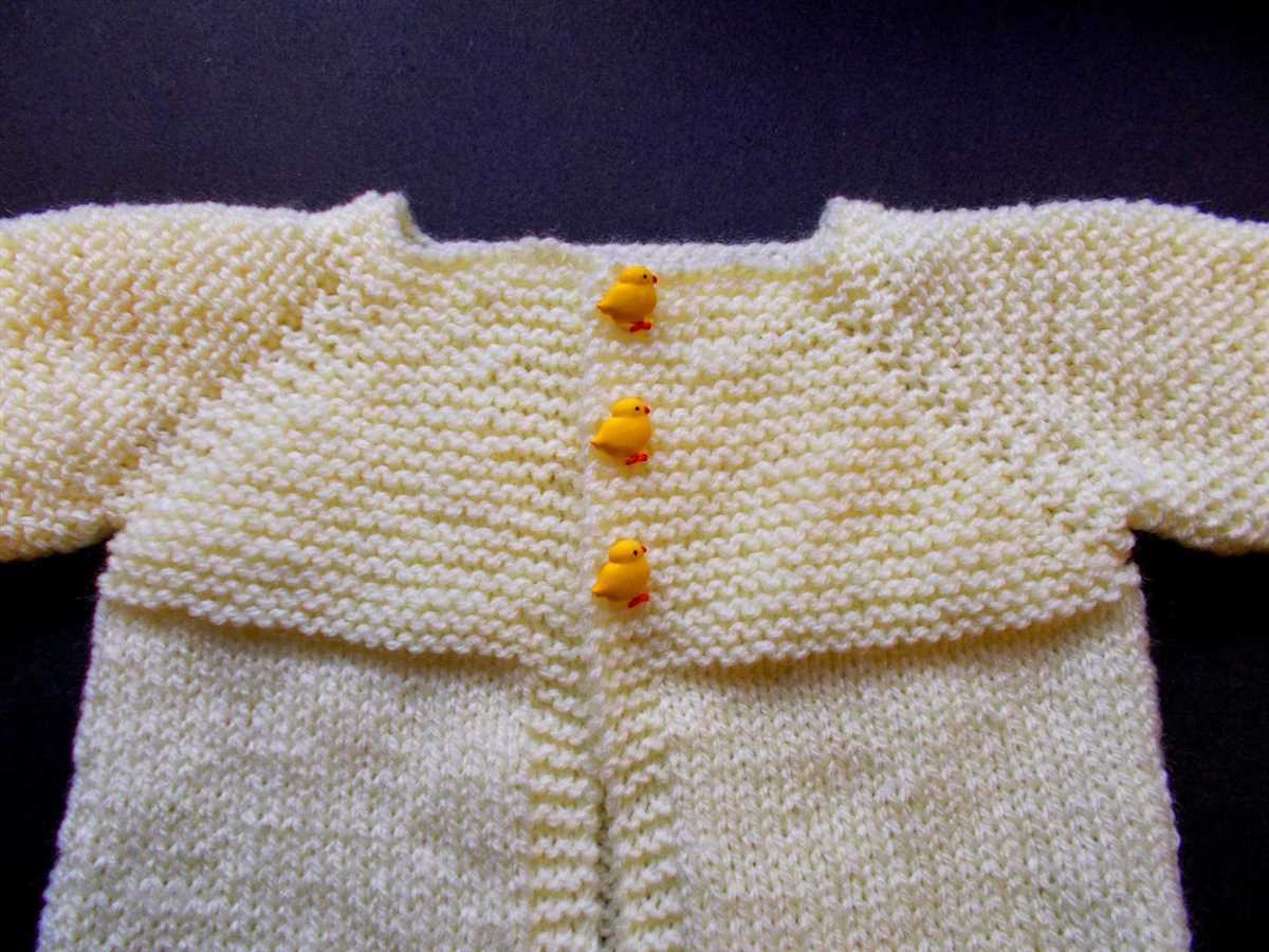 Easy baby sweater knitting pattern free