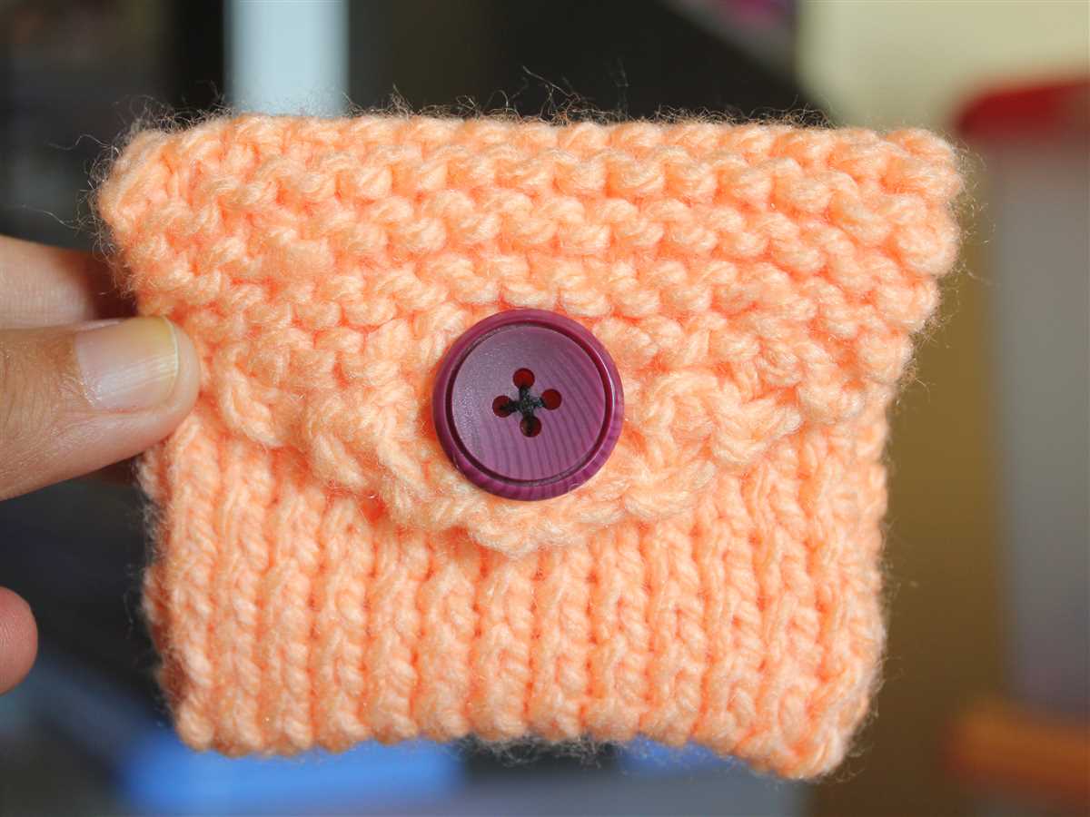 Easy knit coin purse pattern