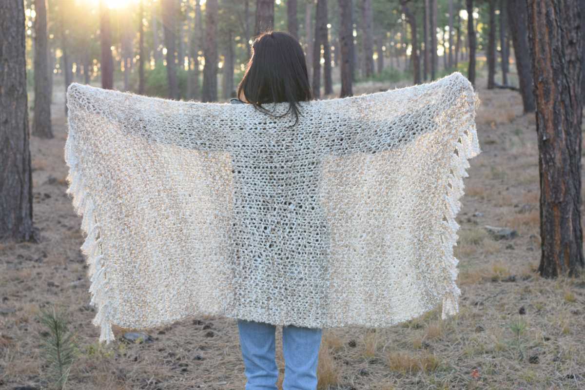 Easy knit prayer shawl pattern
