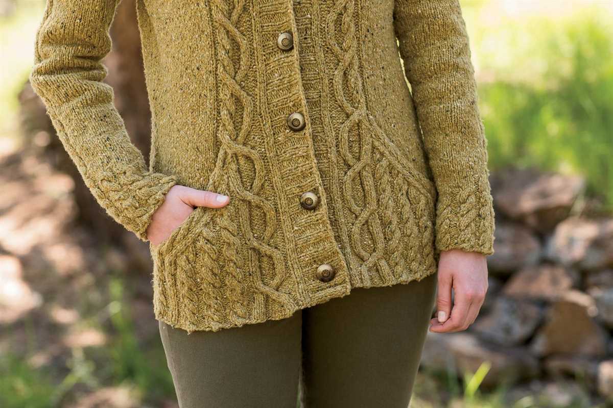 Edge to edge cardigan knitting pattern