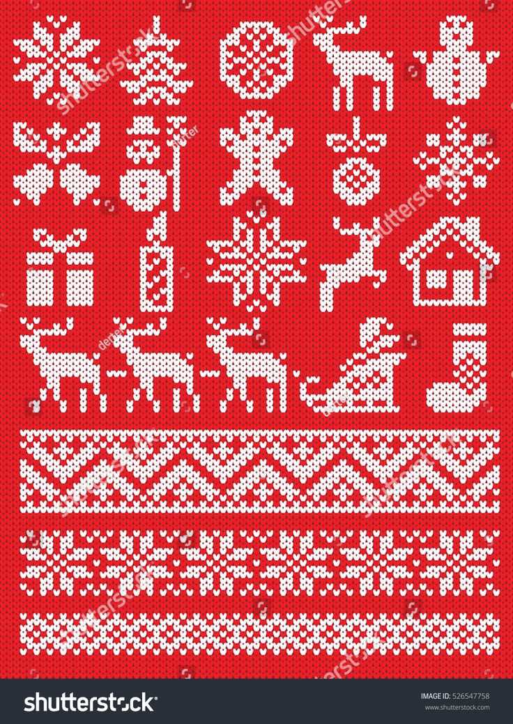 Fair isle christmas stocking knitting pattern