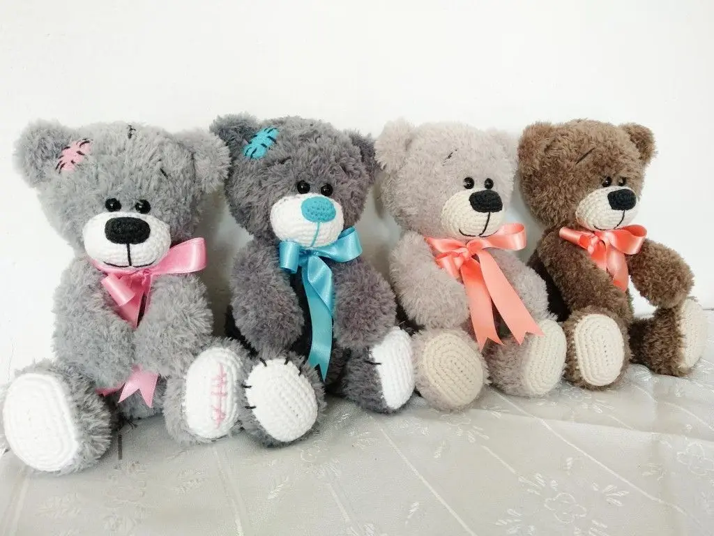 Fluffy teddy bear knitting pattern