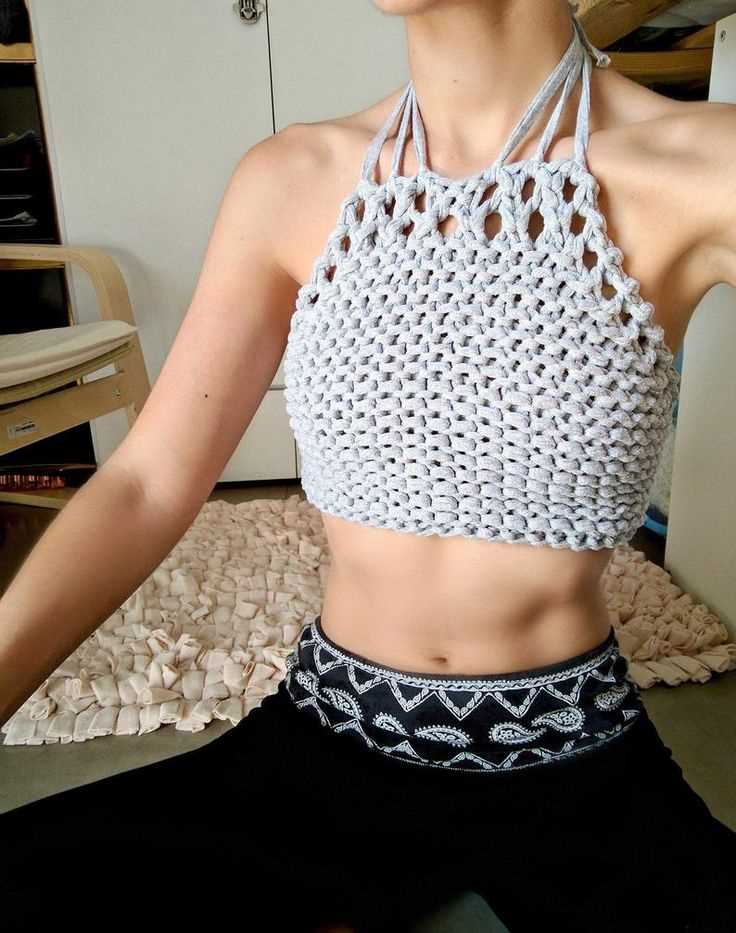 Free crop top knitting pattern