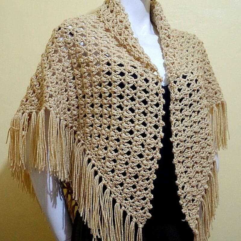 Free easy knit prayer shawl pattern