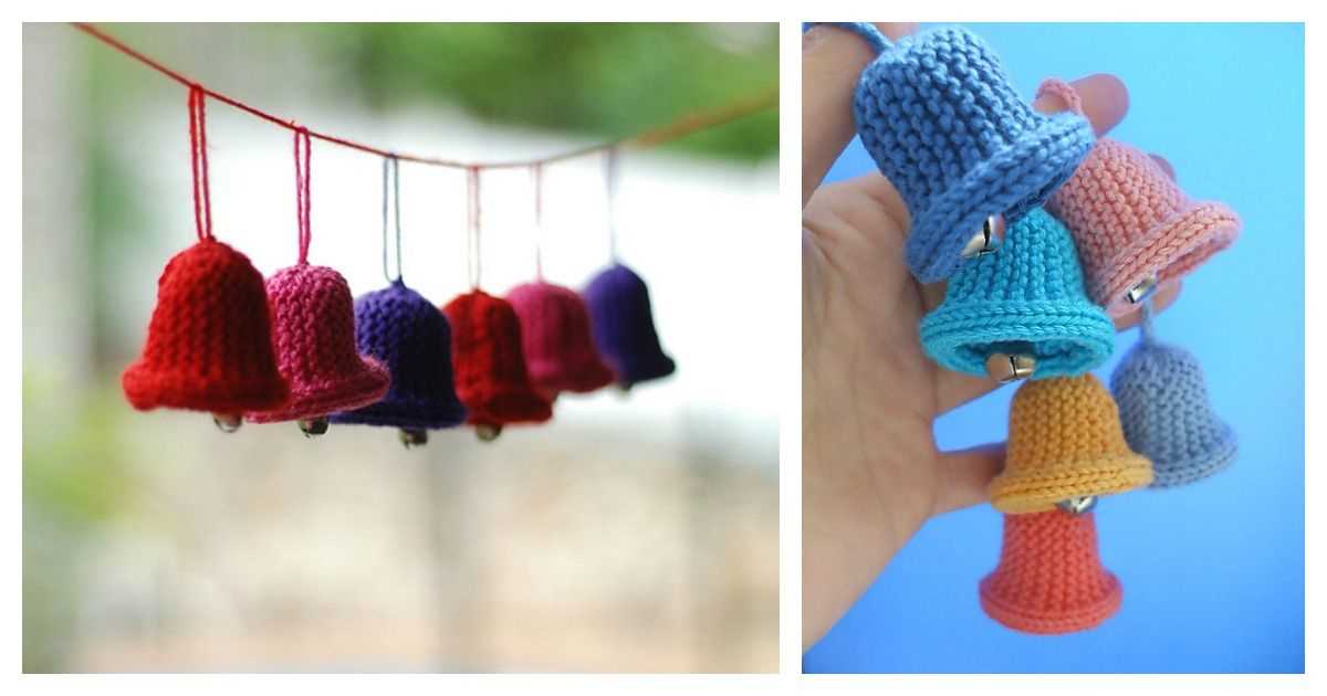 Free knitted christmas bell pattern