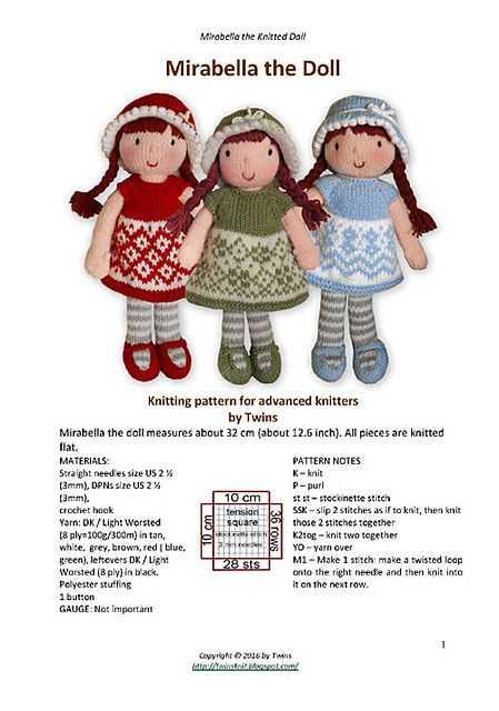 Free knitted doll clothes patterns
