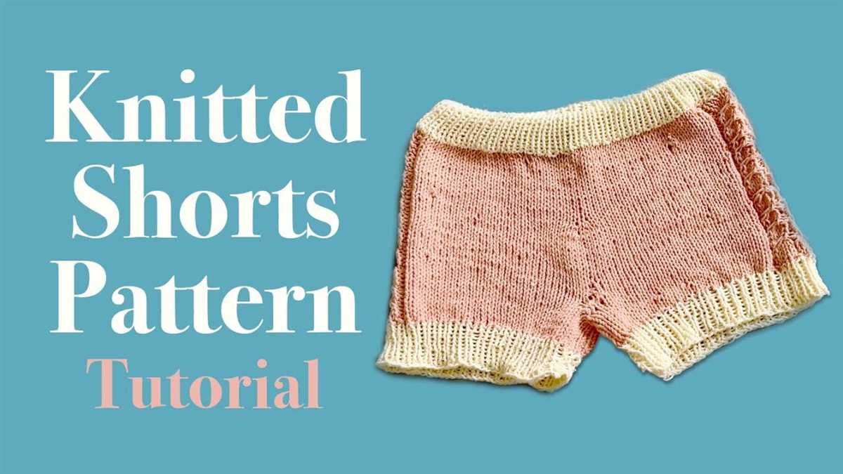 Free knitted shorts pattern