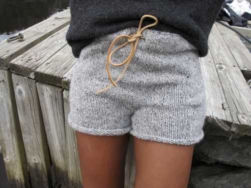 Free knitted shorts pattern