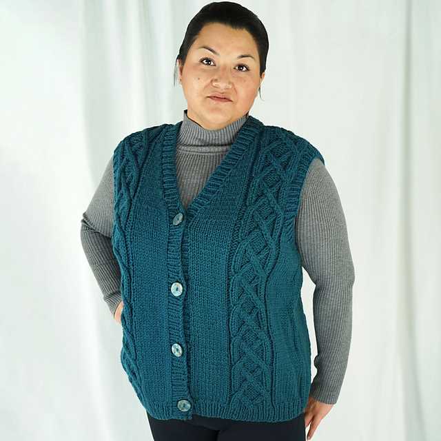 Free knitted vest pattern bulky yarn