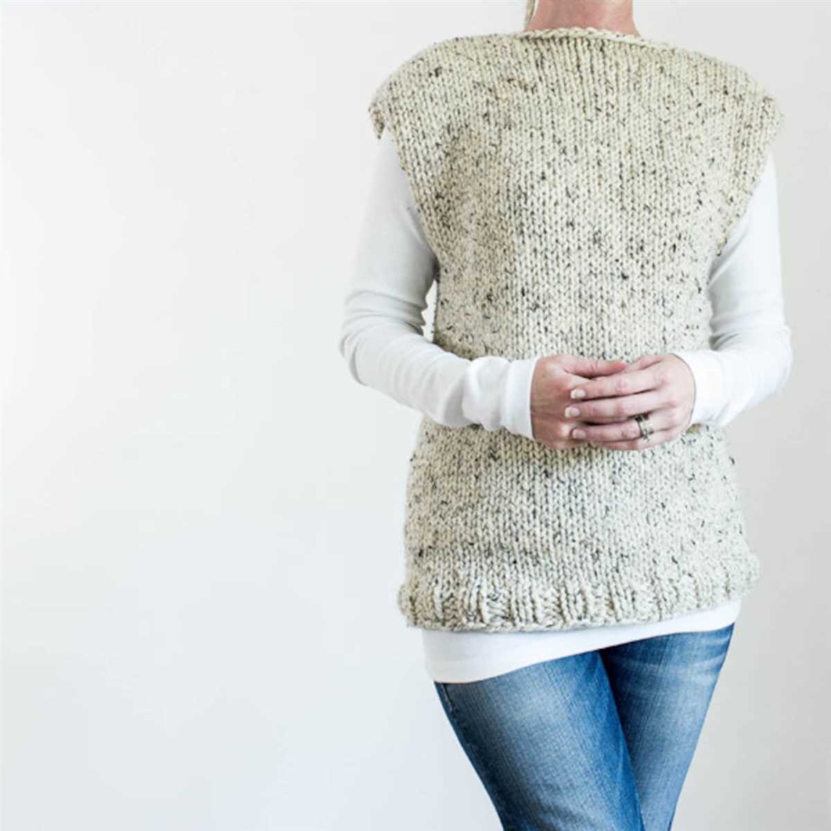 Free knitted vest pattern bulky yarn