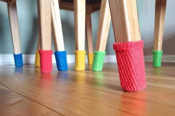Free knitting pattern for chair socks