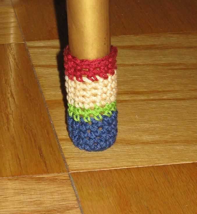 Free knitting pattern for chair socks