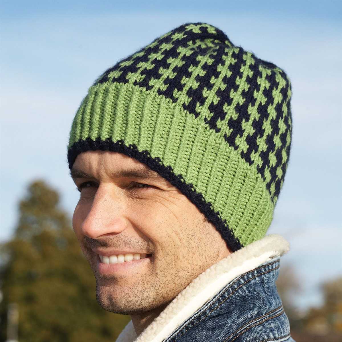 Free knitting pattern for mans hat