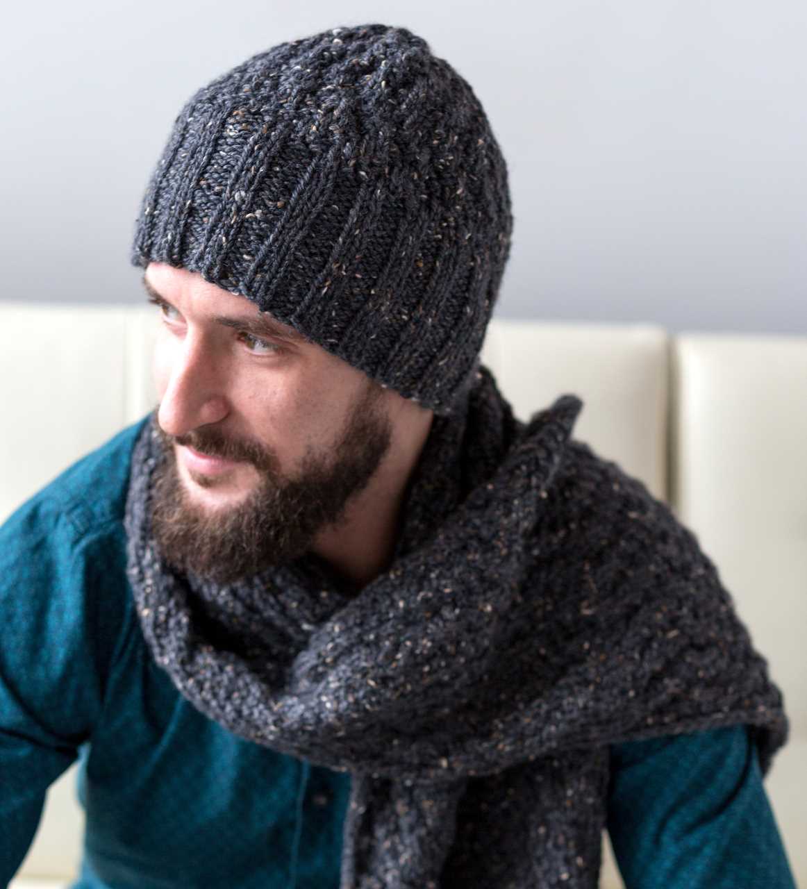 Free knitting pattern for mans hat