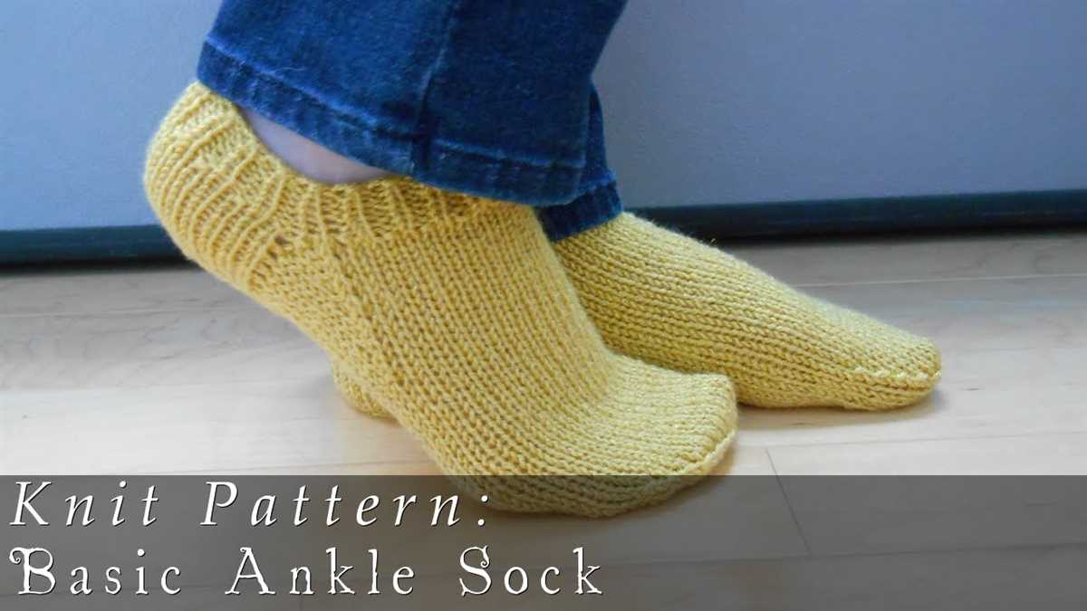 Free knitting pattern for socks on 4 needles