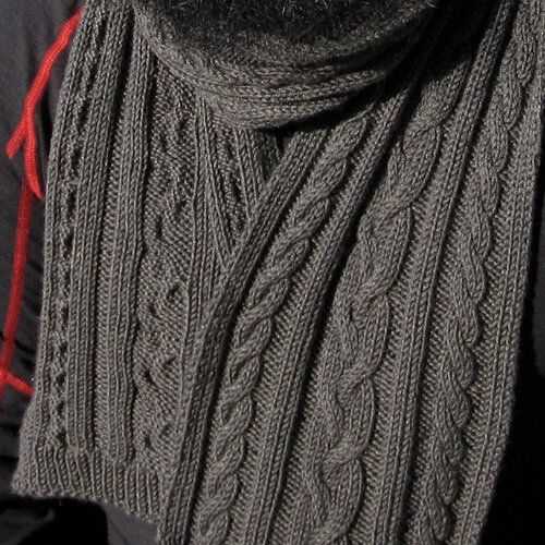 Free knitting patterns mens scarf