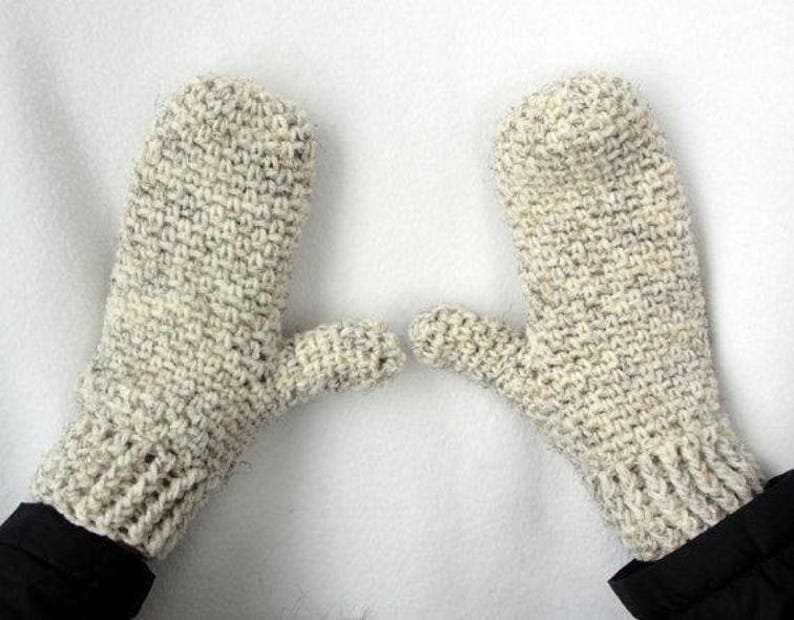 Free knitting patterns mittens adults