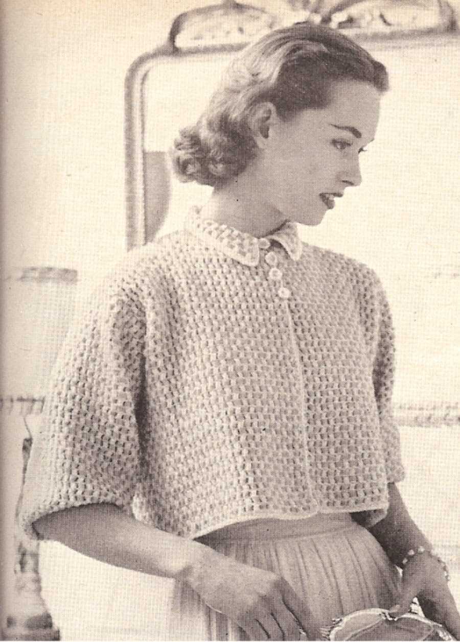 Free bed jacket knitting pattern