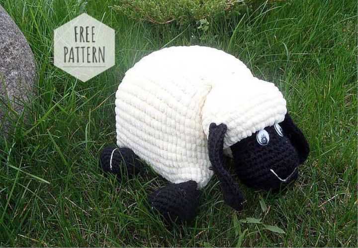 Free knitted sheep hat pattern