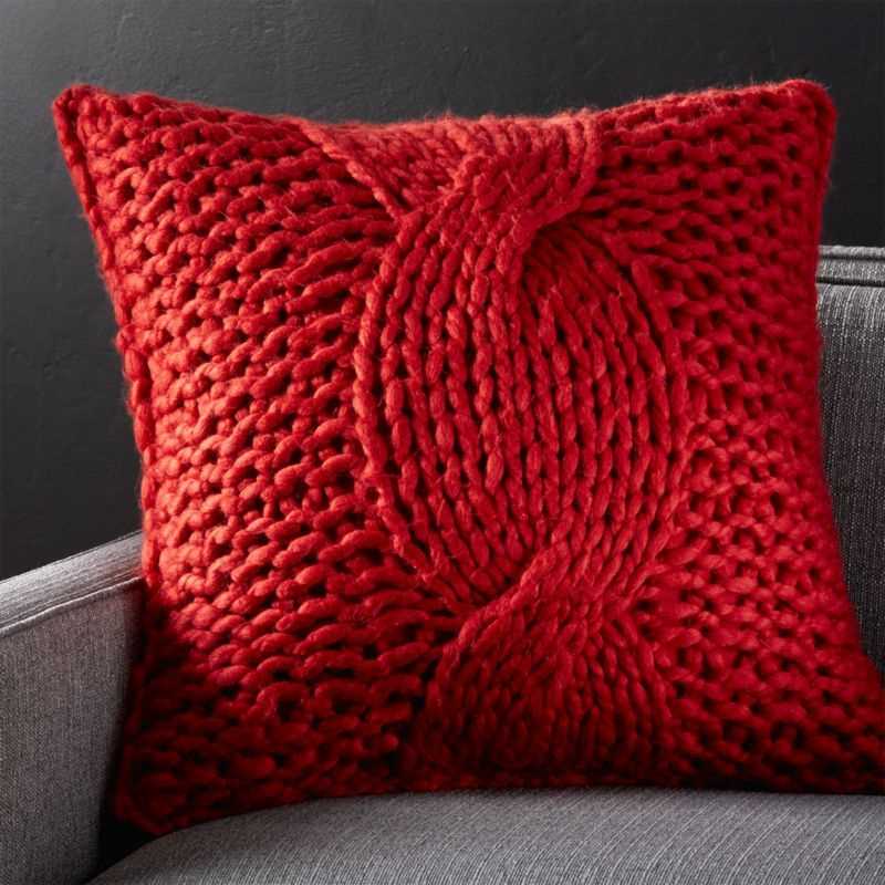 Free knitting pattern cushion cover chunky wool
