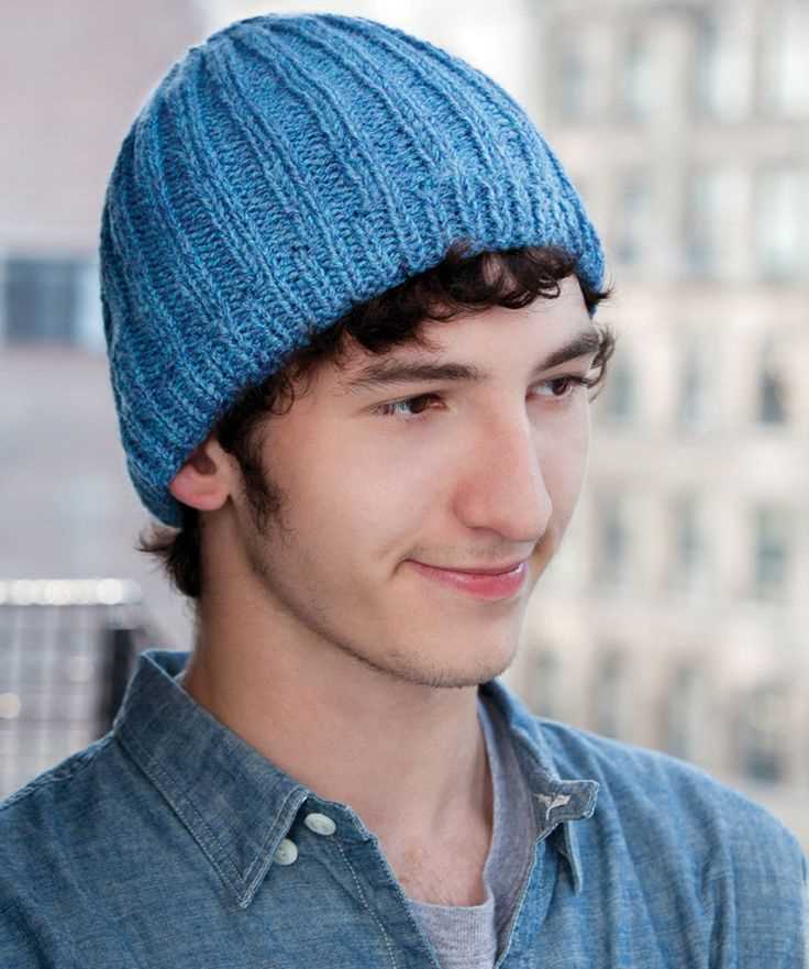 Free knitting pattern for men's beanie hat