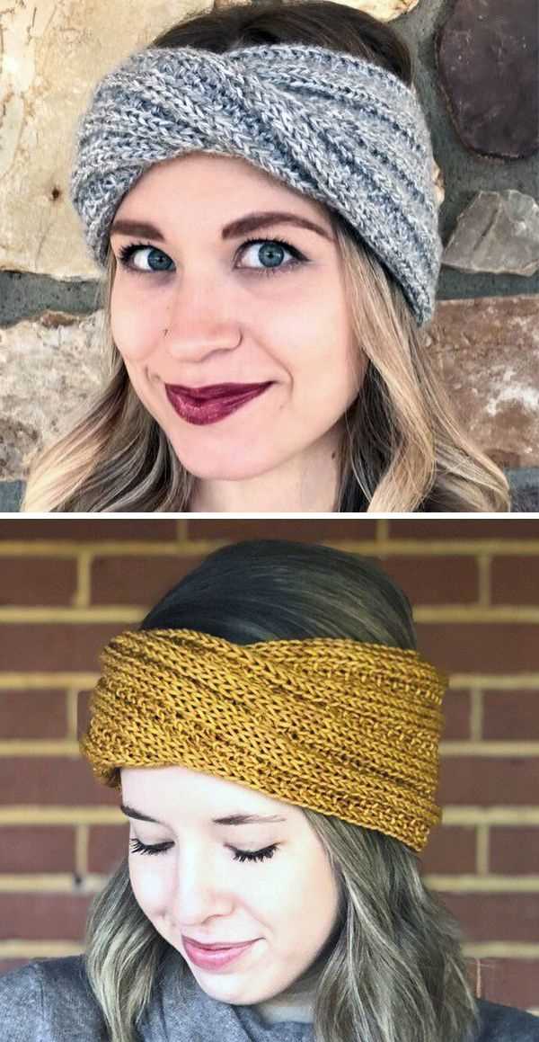 Free knitting pattern twisted headband