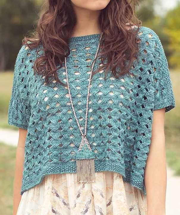 Free knitting patterns for ladies summer tops