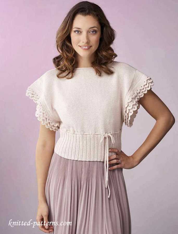 Free knitting patterns for ladies summer tops