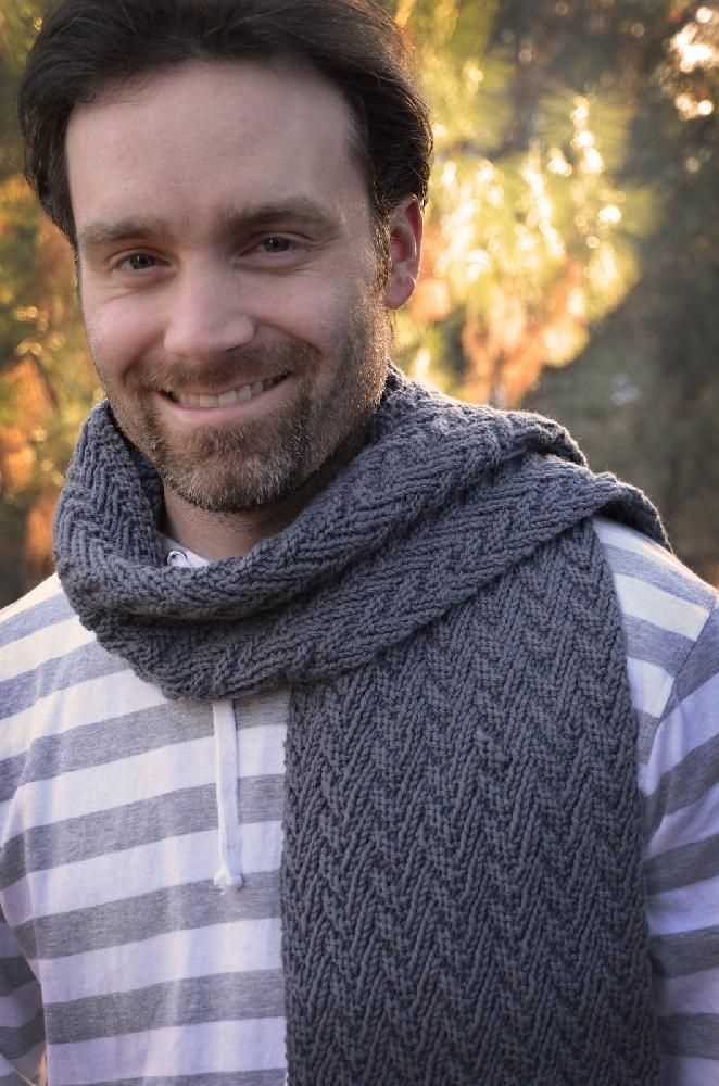 Free knitting patterns mens scarf