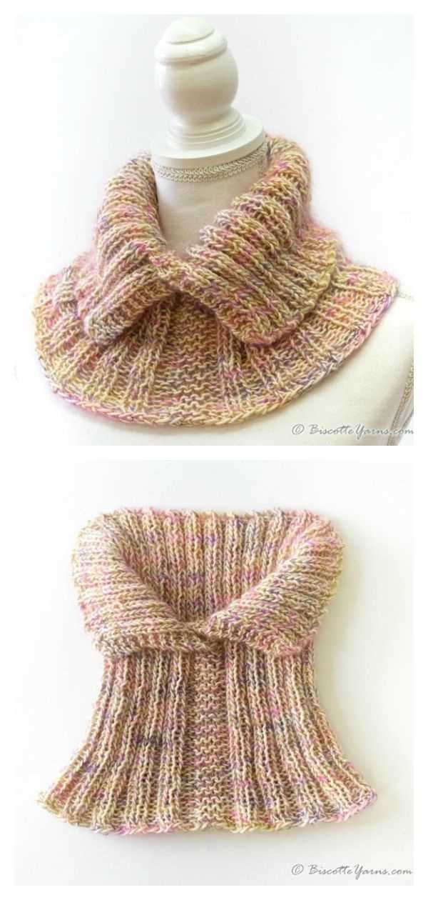 Free pattern for knitted cowl neck warmer