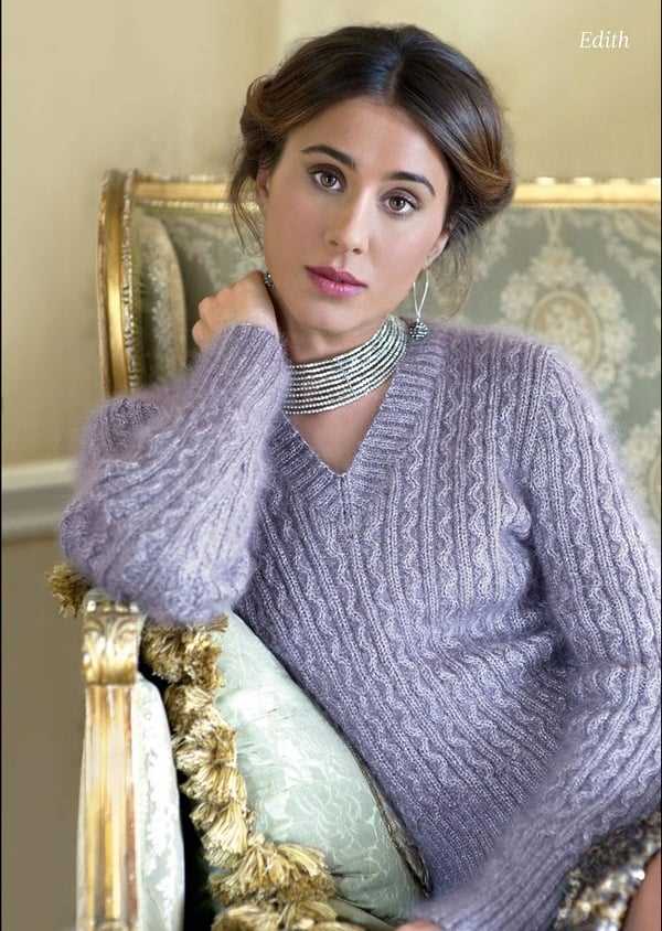 Free v neck jumper knitting pattern