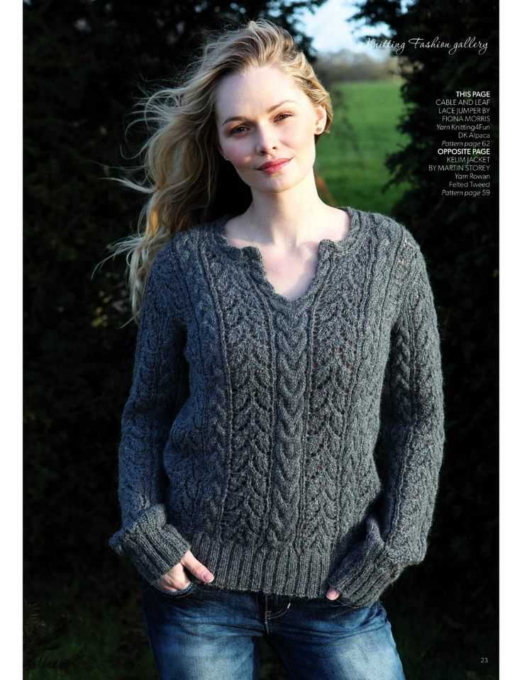 Free v neck jumper knitting pattern