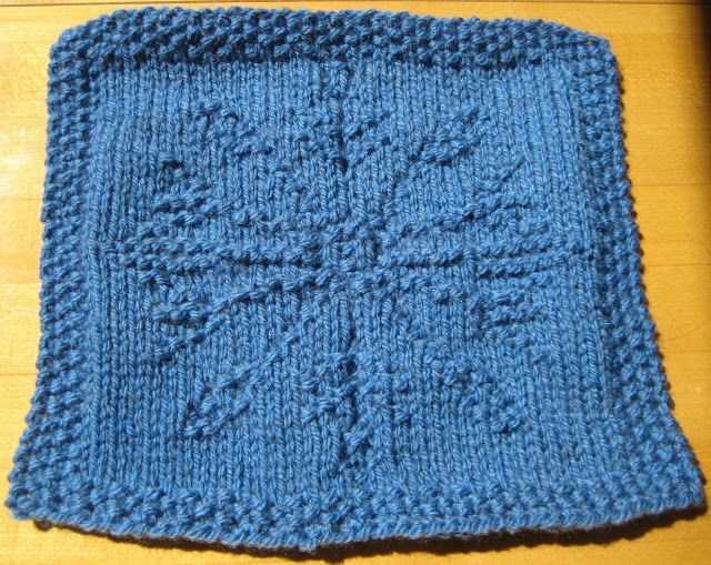 Graph snowflake knitting pattern