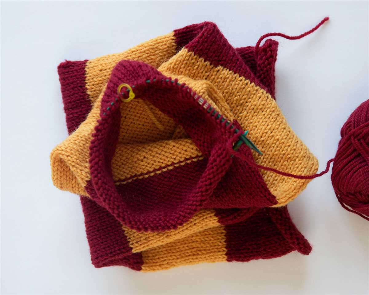 Gryffindor scarf knit pattern