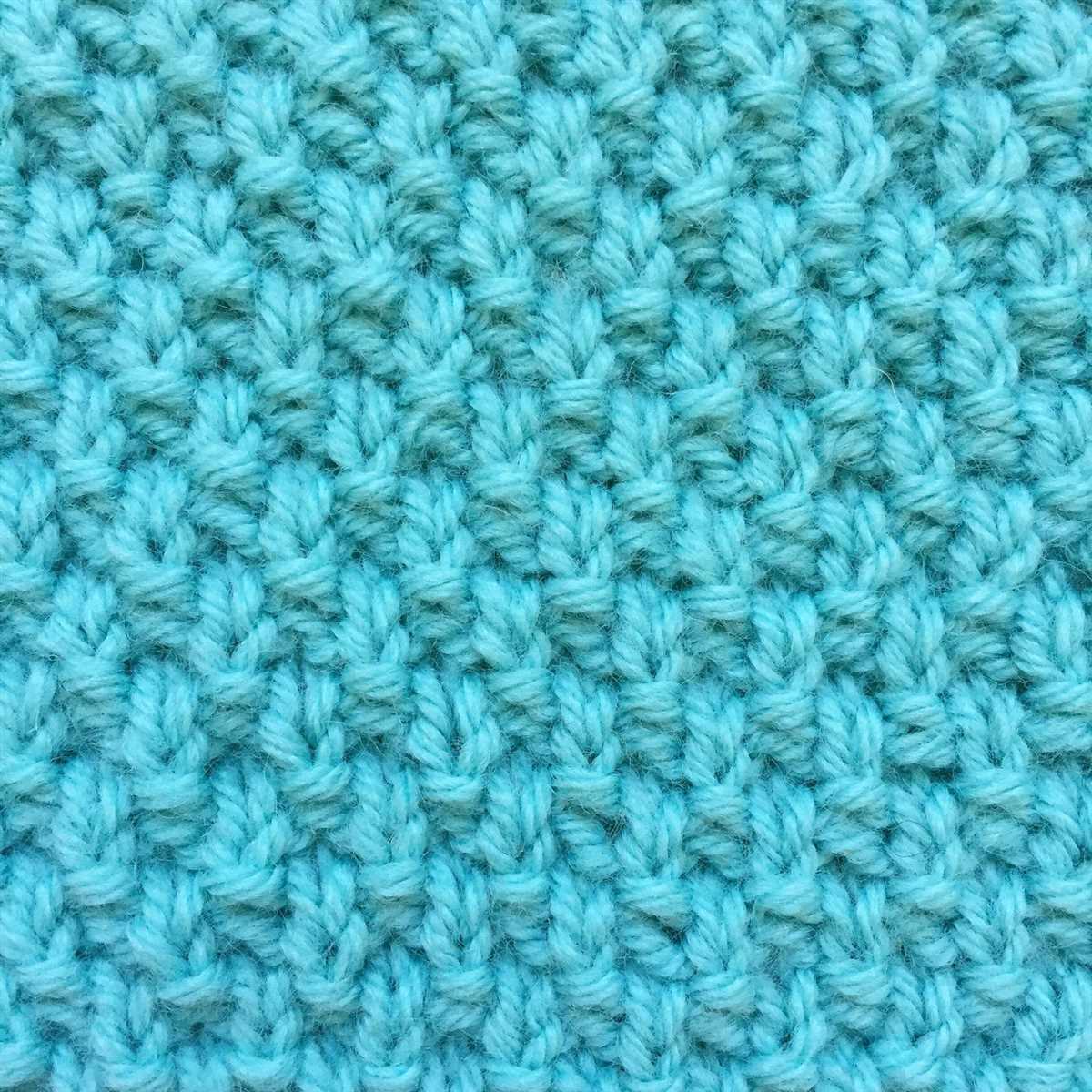 Herringbone knit stitch blanket pattern