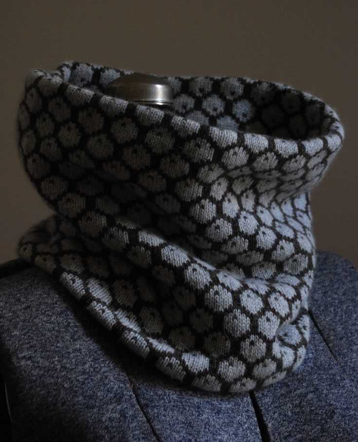 Honeycomb scarf knitting pattern