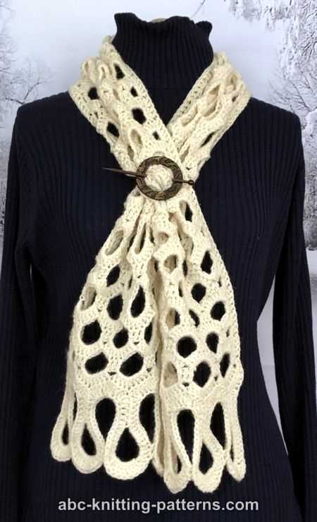 Honeycomb scarf knitting pattern