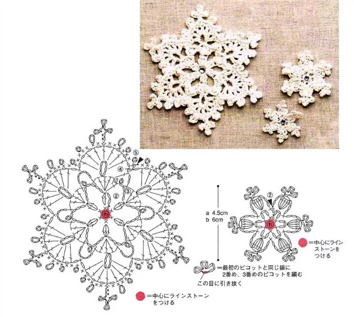 How to knit snowflake pattern